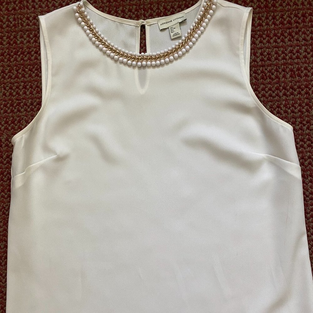 ADRIENNE VITTADINI fancy sleeveless blouse